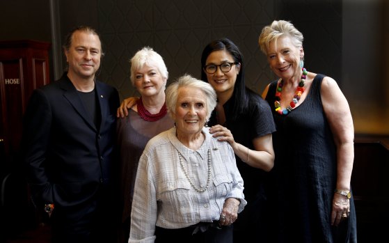 Cooking legends Neil Perry, Stephanie Alexander, Margaret Fulton, Kylie Kwong, and Maggie Beer who will appear on stamps, 2013.


