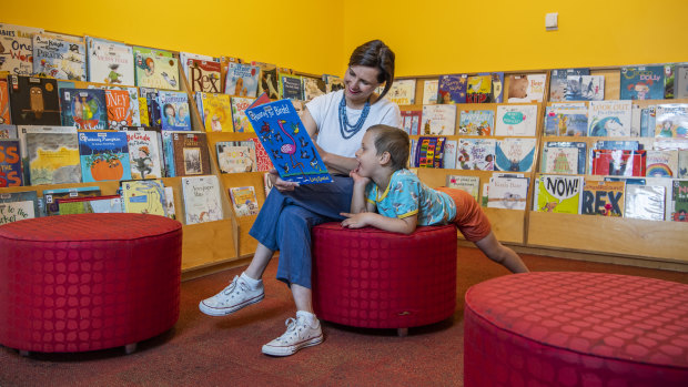 Rachel Brittliff, pictured with son Ethan, is a regular library user.