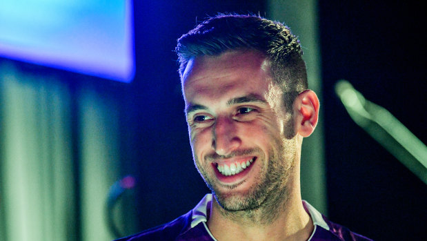 Glorious: Matthew Spiranovic is happy at his new home at the Perth Glory, who face his former club Western Sydney in the A-League.