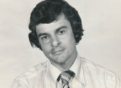 Young lion: Journalist Ben Hills in a staff photo for The Age in 1978.