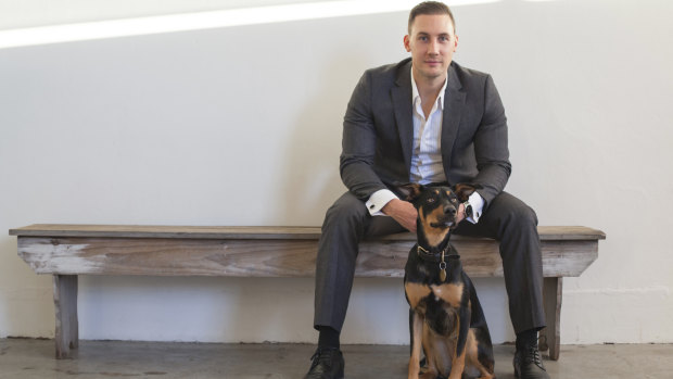 CannPal founder and Canberran for more than two decades Layton Mills is helping to develop cannabis-based treatments for pets.