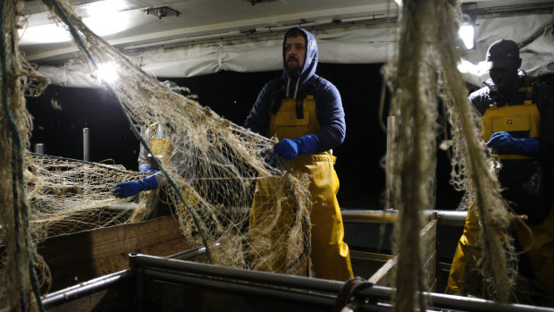 Fishing rights had been a hangup between the UK and EU. Fisherman Nicolas Bishop works on the Boulogne sur Mer based trawler "Jeremy Florent II" in Boulogne-sur-Mer, northern France.