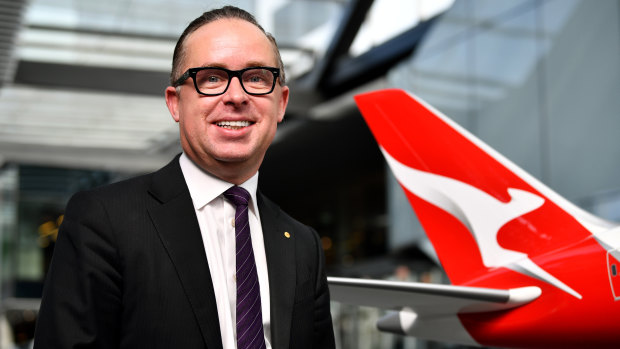 Qantas CEO Alan Joyce has guided the group to a record result and its first franked dividend in nearly a decade.