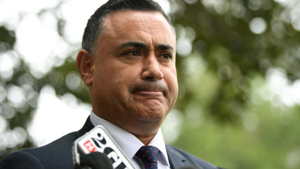 NSW Deputy Premier John Barilaro has been accused of misleading Parliament. 