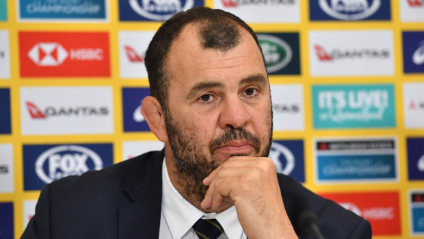 Defiant: Wallabies coach Michael Cheika liked elements of what he saw in the loss to South Africa.
