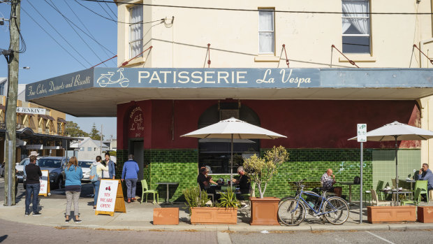 Fremantle's Patisserie La Vespa.