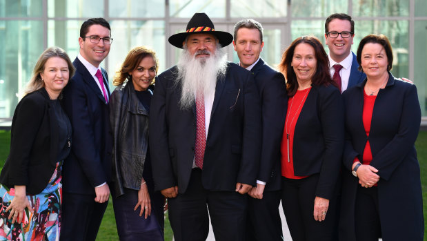 Western Australia's Labor MPs including Burt MP Matt Keogh and Brand MP Madeleine King at far-right.