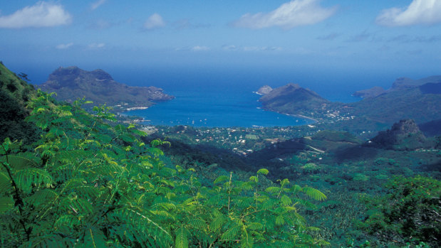 Nuku Hiva, Marquesa Islands, in French Polynesia.
