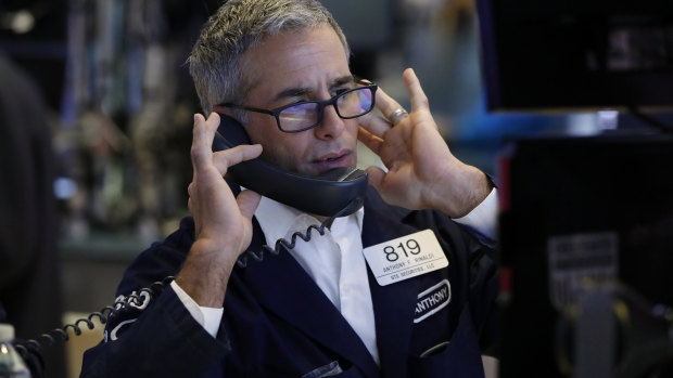 Wall Street fell sharply to start the week. 