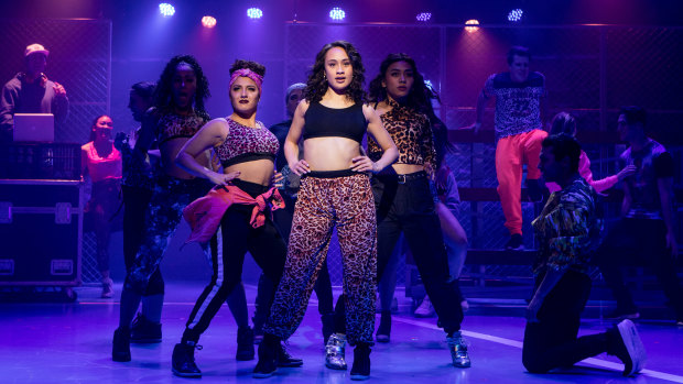 Jasmine Smith as Danielle with the Jackson High School hip-hop crew.