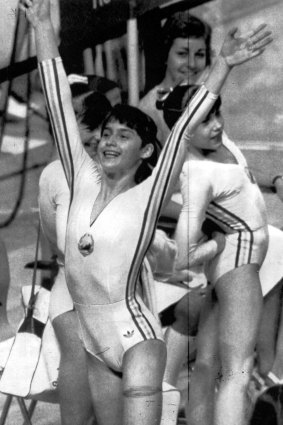 Romanian gymnast Nadia Comaneci was the star at the Montreal Olympics in 1976.