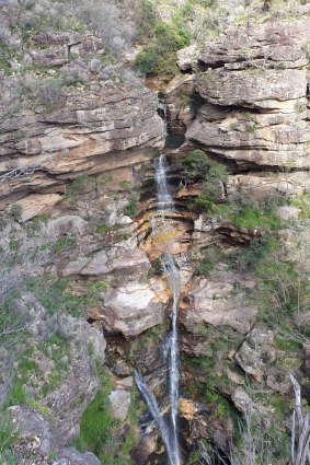 The fall occurred about 450 metres upstream from Blue Drum Falls (pictured). 