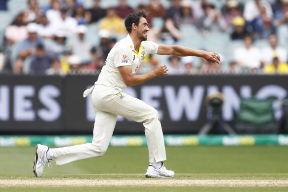 Mitch Starc runs out Keshav Majaraj.