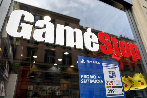 GameStop was worth about $US2 billion in December. Now it is valued at around $US13.5billion