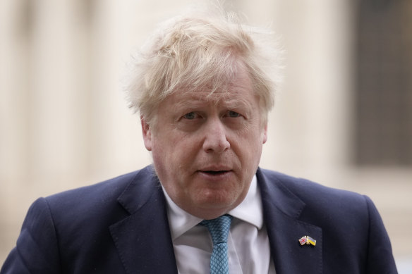 UK Prime Minister Boris Johnson.