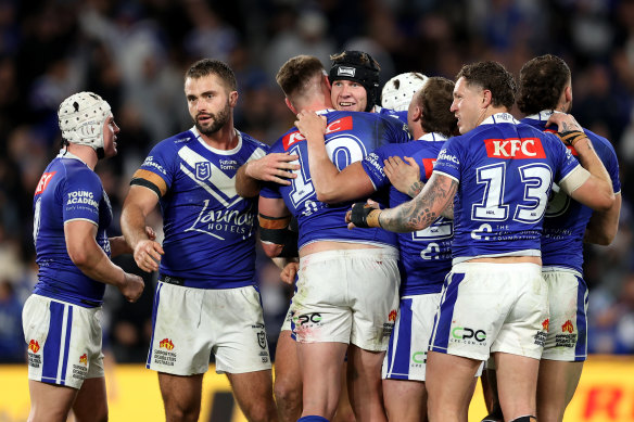 The boys from Belmore are a happy bunch.