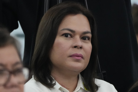 Philippine Vice President Sara Duterte on November 13 in Quezon City, Philippines.