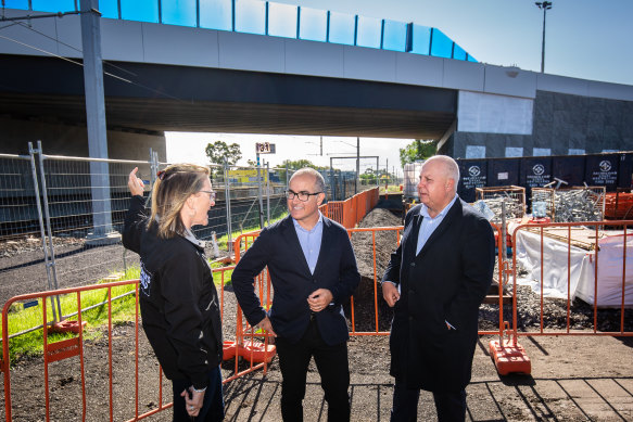 ‘Kitchen cabinet’: Jacinta Allan, James Merlino and Tim Pallas.