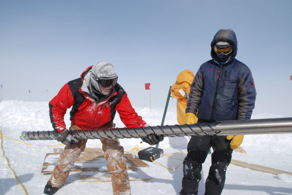 International researchers from several nations, including from Australia's CSIRO and ANSTO, drilled deep into the ice of Antarctica and Greenland to derive samples of trapped air from pre-industrial times.