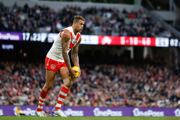 Lance Franklin was targeted with boos at the MCG last weekend.