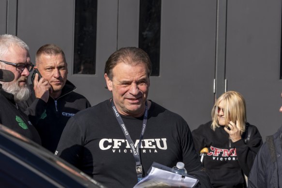 Then-CFMEU boss John Setka in June.