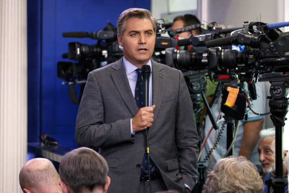 CNN’s White House correspondent Jim Acosta had his press credentials revoked by the White House after a clash with Trump.