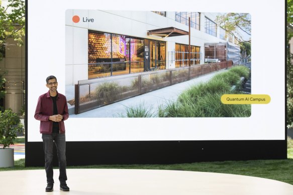 Google CEO Sundar Pichai unveils a new AI-focused campus at the I/O keynote.