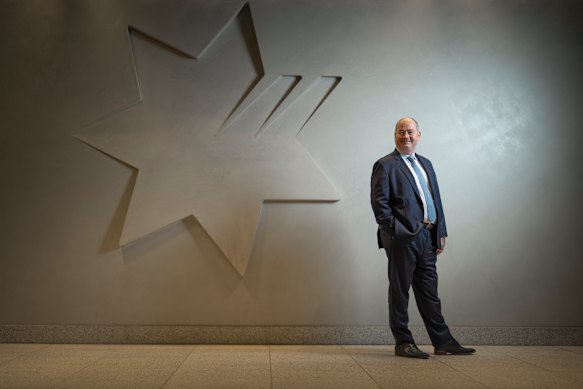 It’s lonely at the top: NAB chief executive Andrew Irvine.