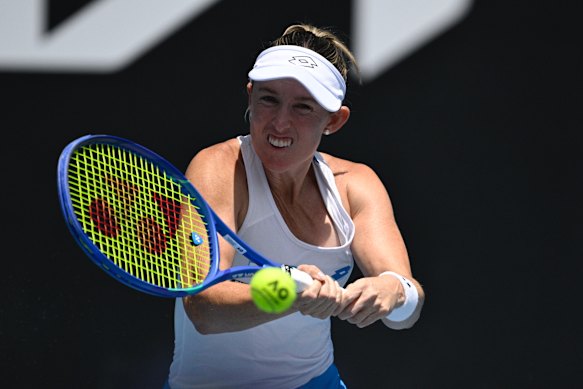 Storm Hunter is competing in two doubles matches today.