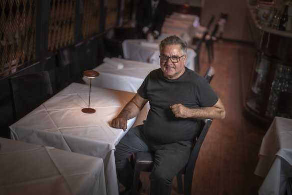 Guy Grossi in the Grill restaurant at Florentino.