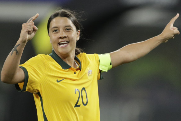 Sam Kerr finished second in voting for last year’s FIFA Best award.