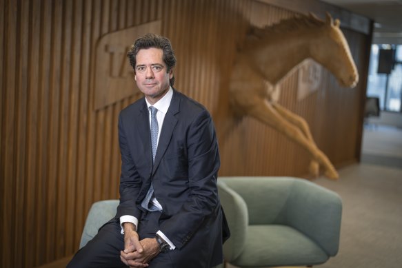 Tabcorp boss Gillon McLachlan plans to overhaul the group’s strategy.