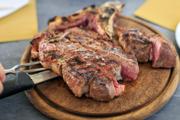 Bistecca Fiorentina is a simply prepared steak dish synonymous with Florence.