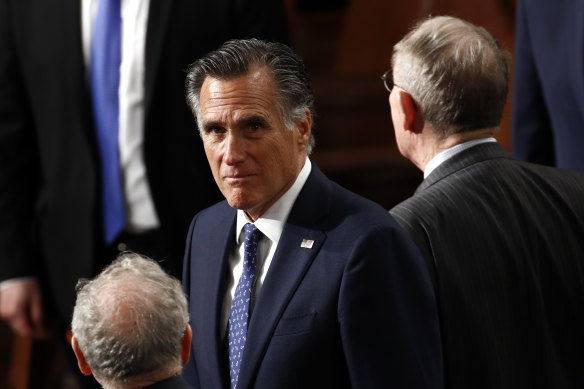 Mitt Romney says the charging of Donald Trump is an overreach.