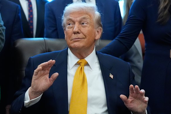 US President Donald Trump is in the Oval Office this week.