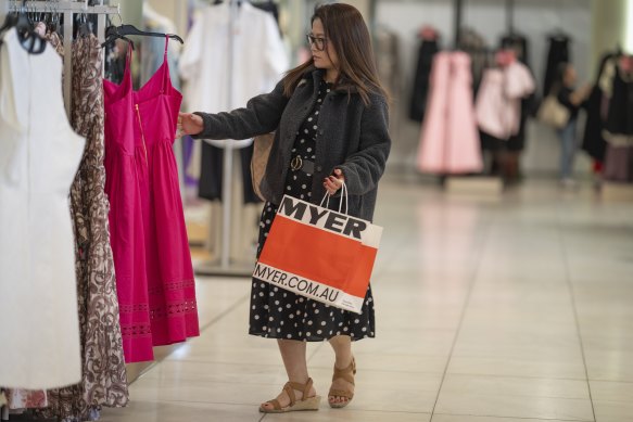 Myer profits are challenged by the macroeconomic environment.