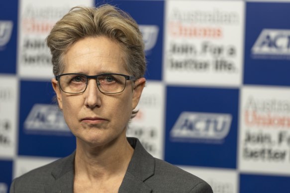 ACTU secretary Sally McManus.