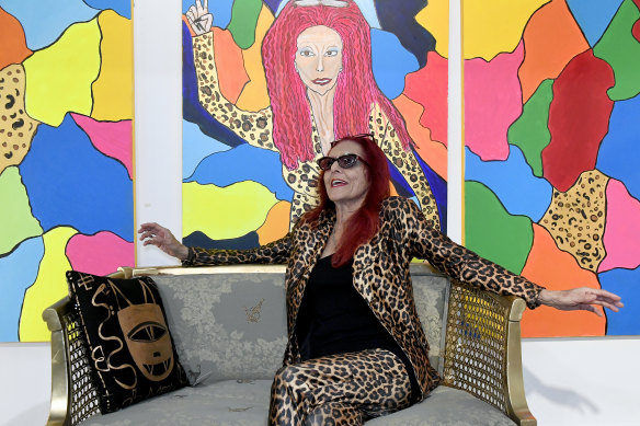 Costume consultant Patricia Field at Art Basel, Miami in 2019.