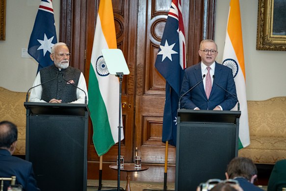 Prime Minister Anthony Albanese and Indian counterpart Narendra Modi are hoping to finalise a major free trade deal.
