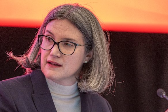 In the firing line: Coles chief executive Leah Weckert.