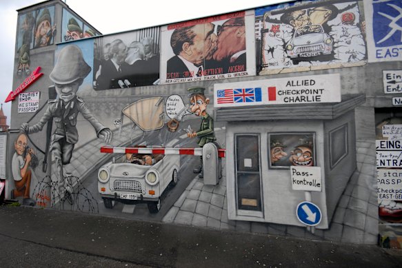 A section of the Berlin Wall is a reminder that the city and its visitors are never far from history.
