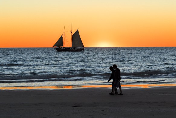 Broome’s Cable Beach, in the far north of Western Australia, is renowned for its stunning sunsets.