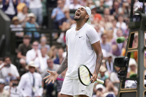 Nick Kyrgios at Wimbledon.