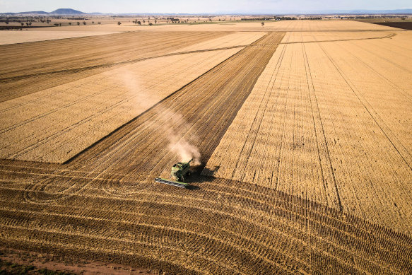 About 60 per cent of the cropping industry’s emissions are generated on-farm. 