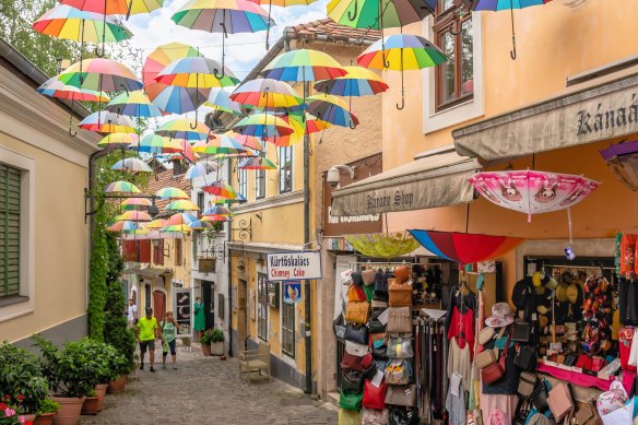 Street scene in Szentendre.