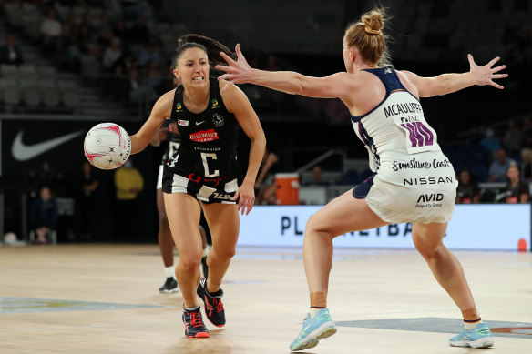 Magpie Molly Jovic was a positive for the side in their season-opening loss.