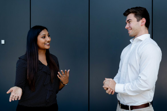 Sashna Kumar and Elliot Cichero have completed Sydney Water’s highly regarded graduate program. 
