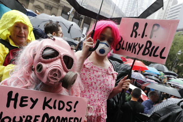 Thousands have attended a climate change rally in Melbourne