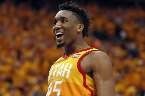 Utah Jazz player Donovan Mitchell.