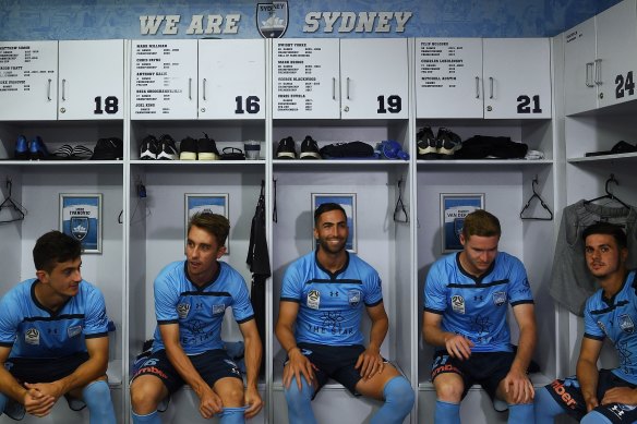 Sydney FC youngsters Joel King, Jordi Swibel, Harry van der Saag, Luke Ivanovic and Marco Tilio are shining out of the academy.